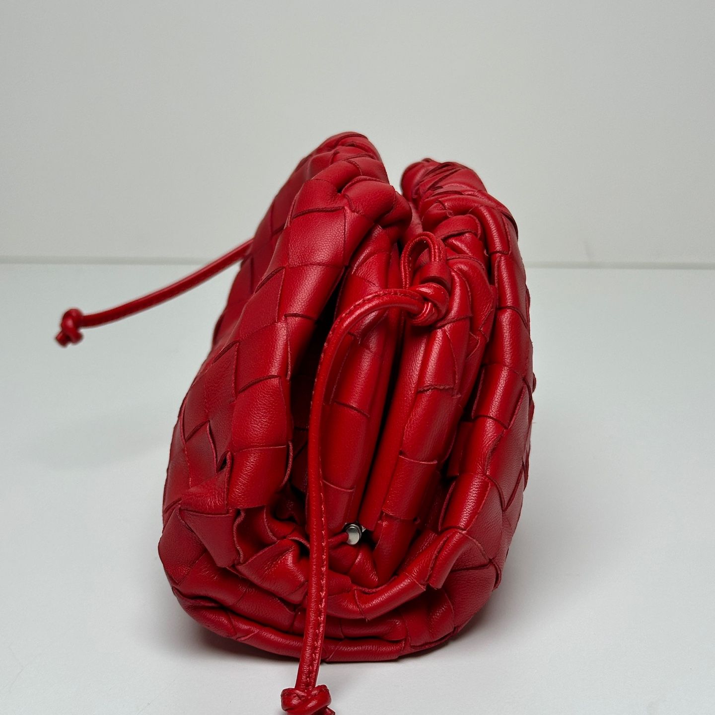 Bottega Veneta Mini Pouch Dumpling Bag Red 585852 105621836