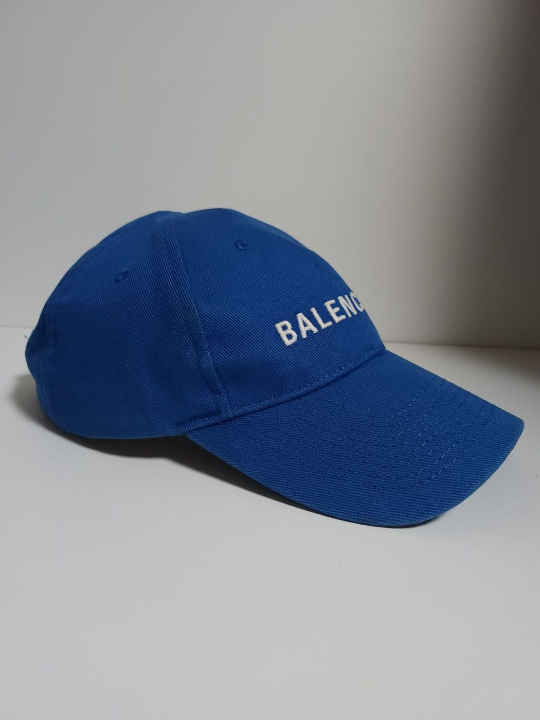 Balenciaga Blue Embroidered Baseball Cap Hat B0926 | eBay