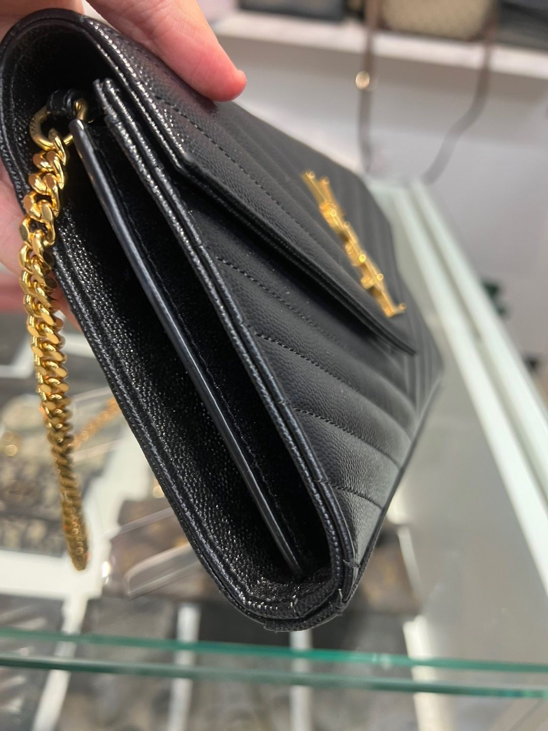 Saint Laurent Monogram Matelasse Chain Shoulder Crossbody