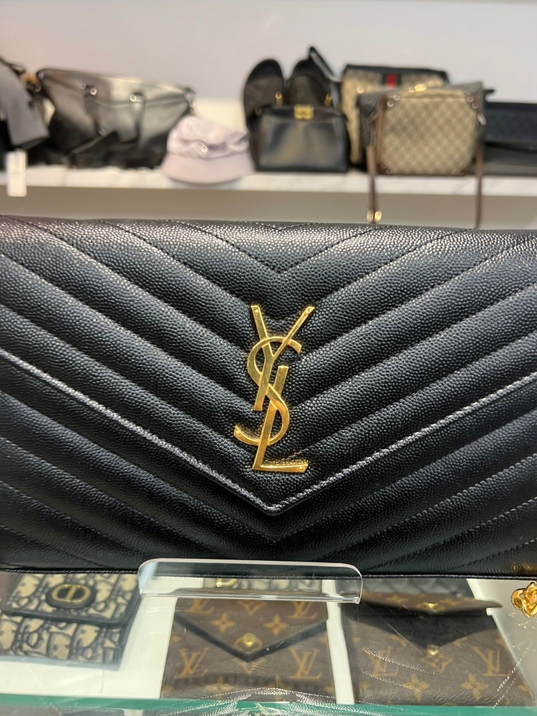 Saint Laurent 12 Hour Calfskin Leather Pony Hair Duffle Bag