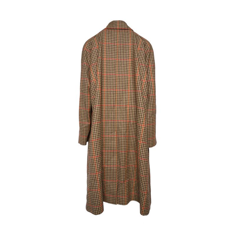 Gucci Brown Check Wool Coat 643805 114628645 | eBay