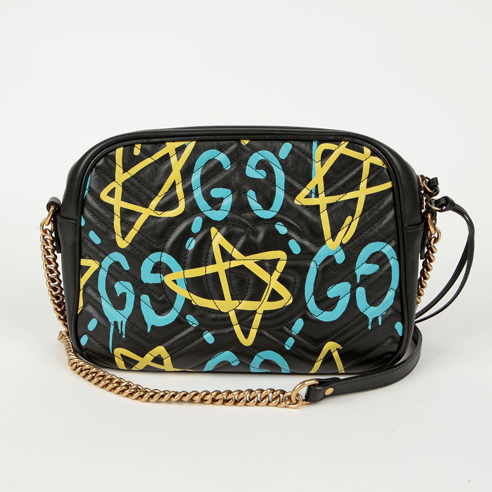 Gucci Ghost Graffiti Small Shoulder Bag 443499 GG Monogram