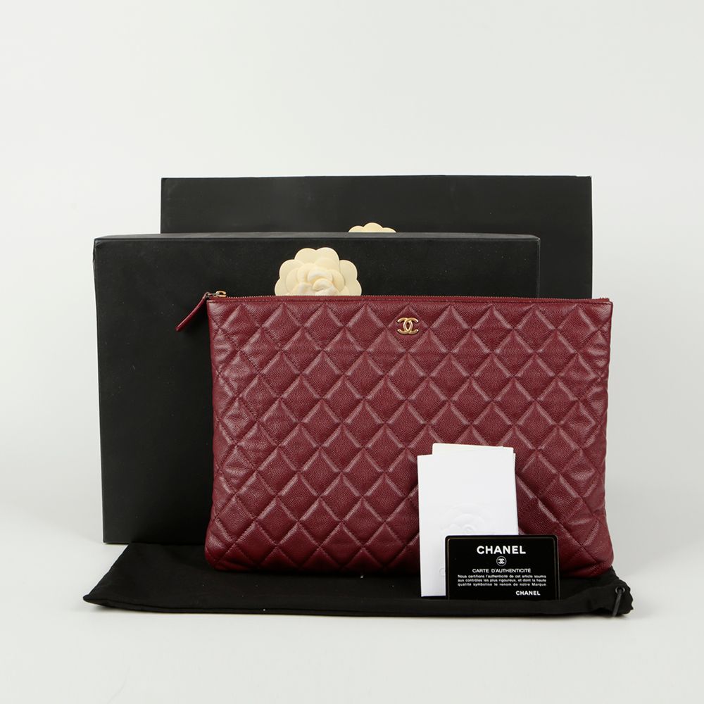 CHANEL Classic Large Skin Clutch A82552 | eBay