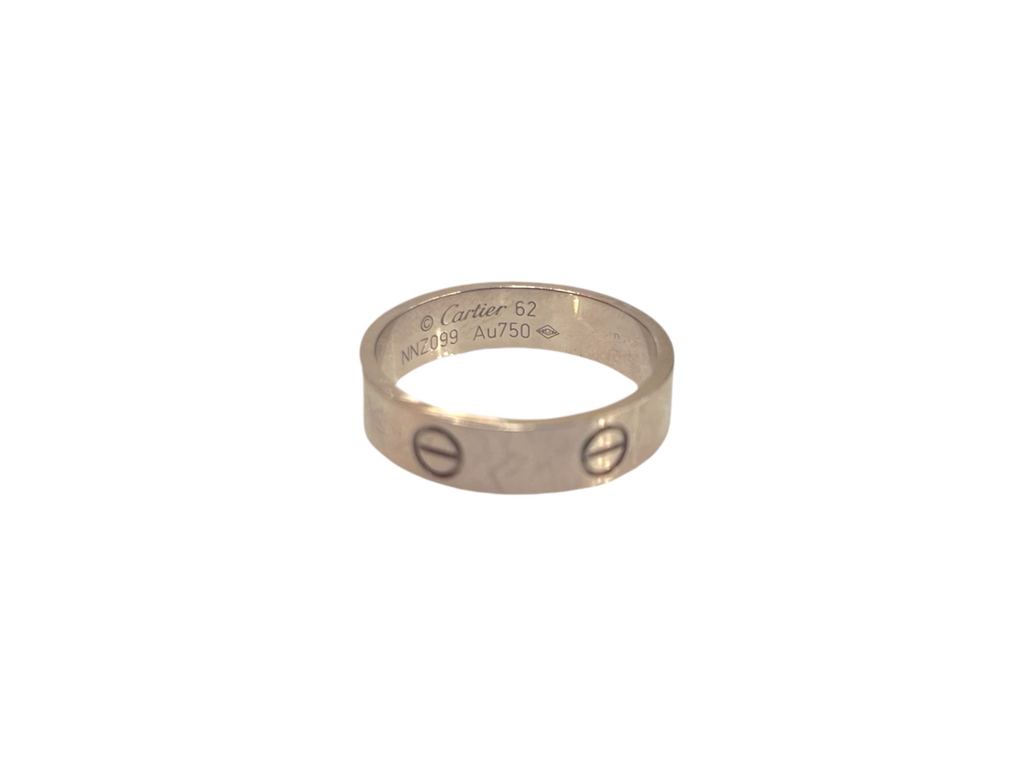 Cartier White Gold Love Ring Size 62 B4084762 | eBay