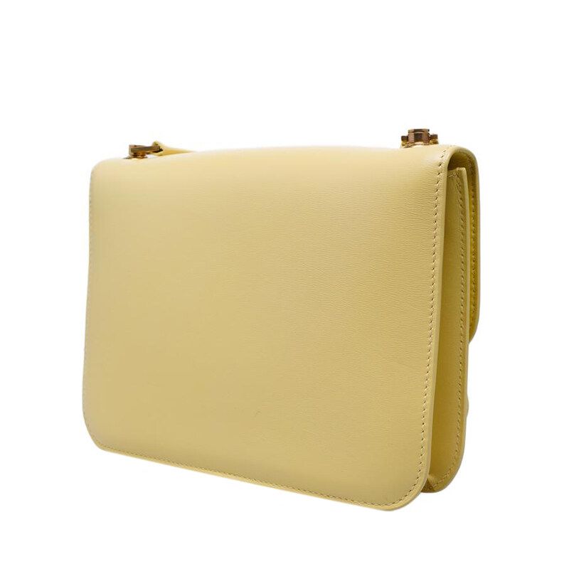Saint Laurent Yellow Carré Satchel Shoulder Bag 633214