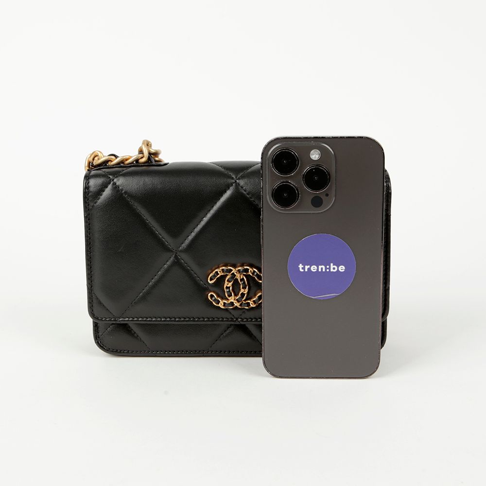 Chanel 2006-2008 Black Satin Mini Classic Square Flap