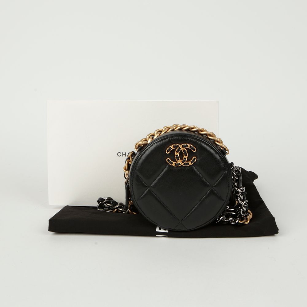 CHANEL Round Mini Chain Shoulder Crossbody Bag AP0945 19