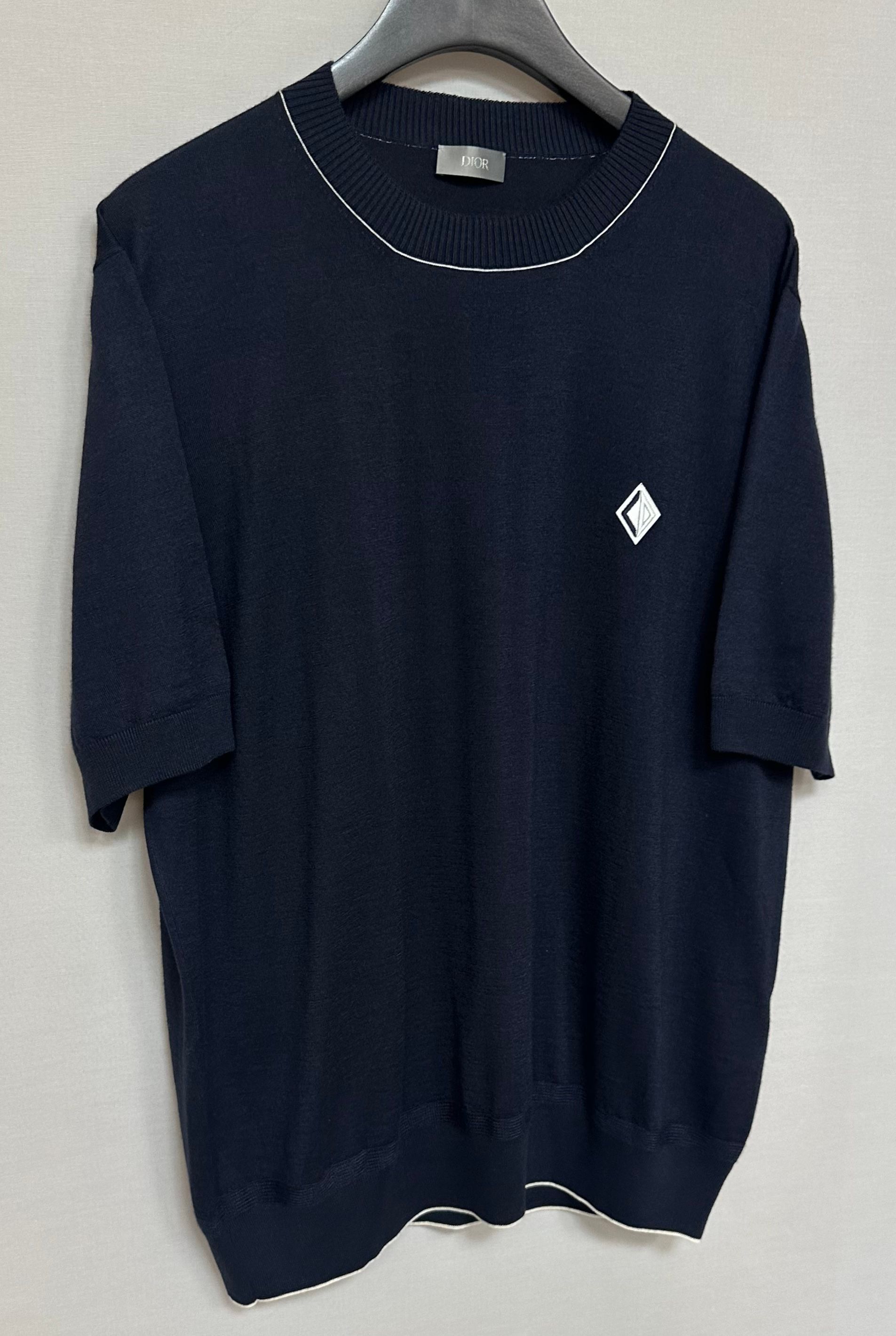 希少 Christian Dior ディオール ニット ハイネック CDロゴ