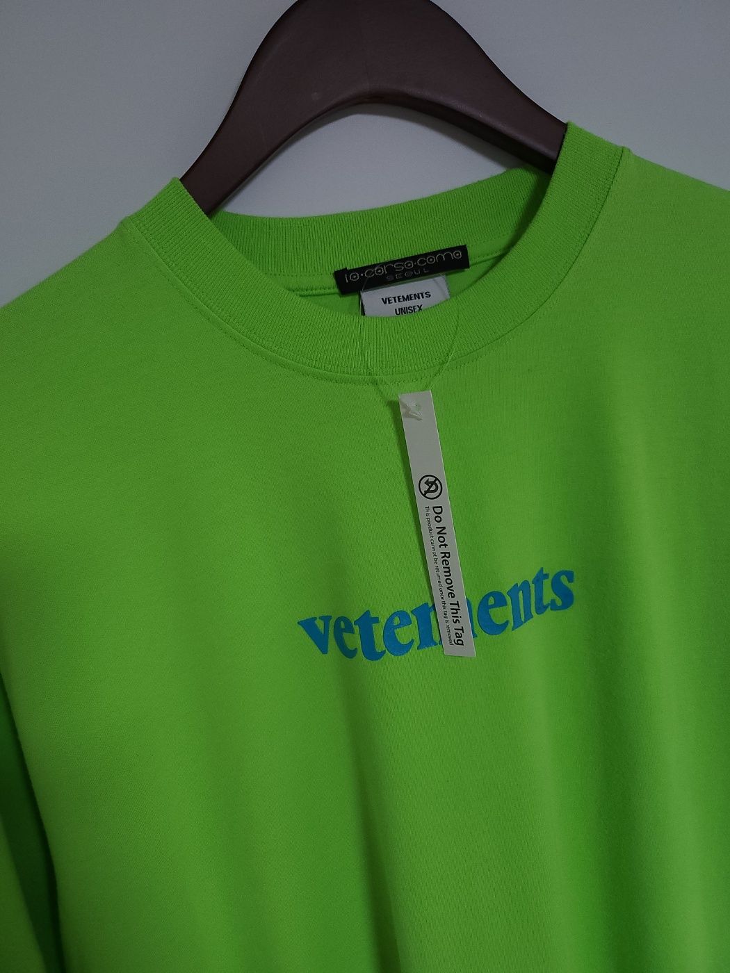 vetements Barcode Oversized Men's T-Shirt A621142 119862903