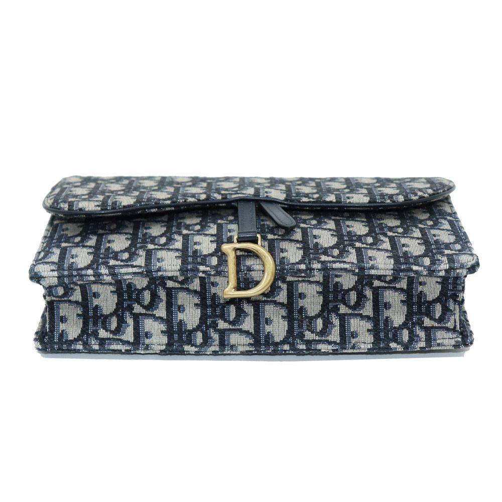 Dior Oblique Saddle Chain Pouch Crossbody Bag S5620CTZQ_M928 Dior Oblique Saddle Chain Pouch Crossbody Bag S5620CTZQ_M928