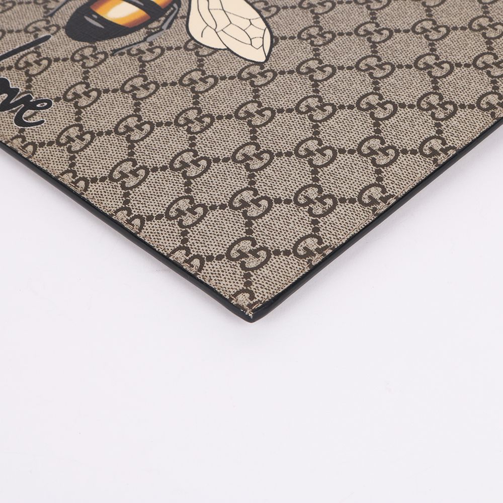 Gucci GG Canvas Bee Print Medium Clutch Bag 473904 121275305