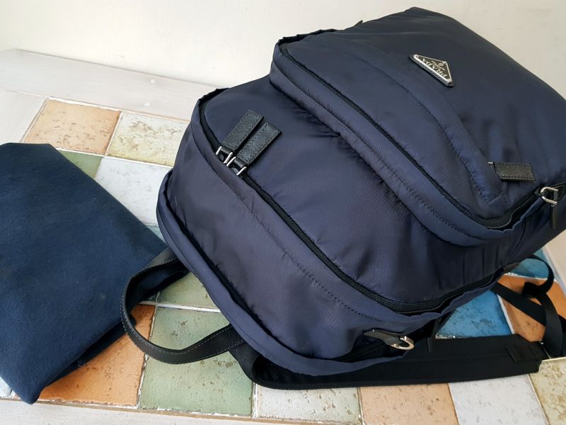 Prada Unisex Backpack Navy 2VZ048 | eBay