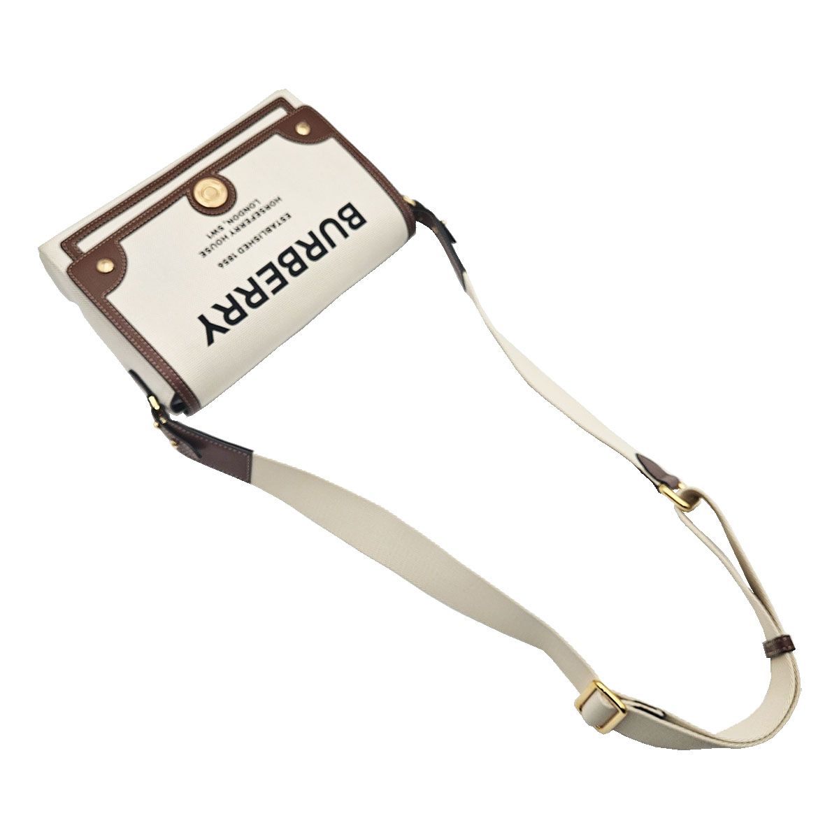 Burberry Horseferry Print Canvas Note Crossbody 80302491