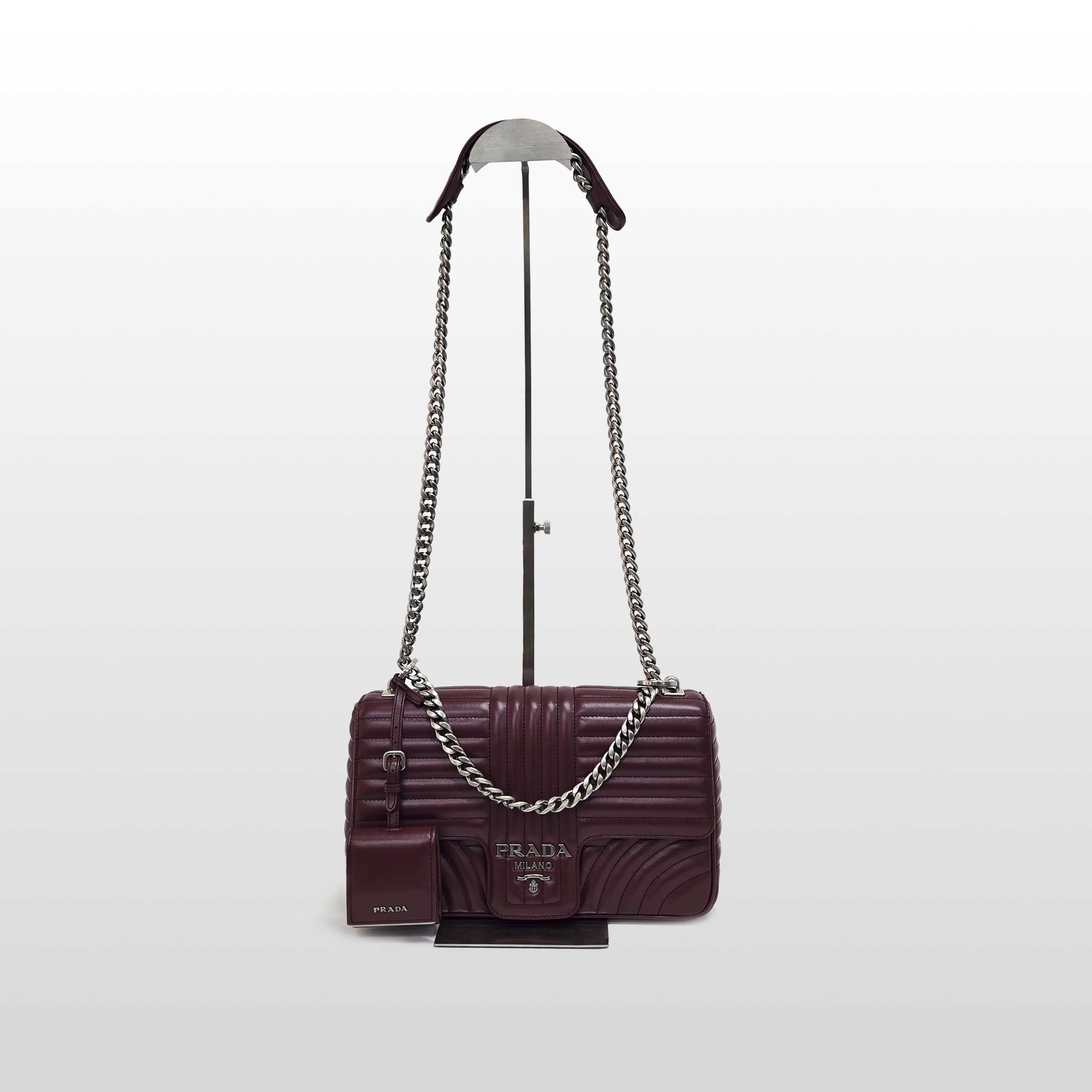 Prada Diagram Large Chain Shoulder Bag 1BD135 123091873 | eBay