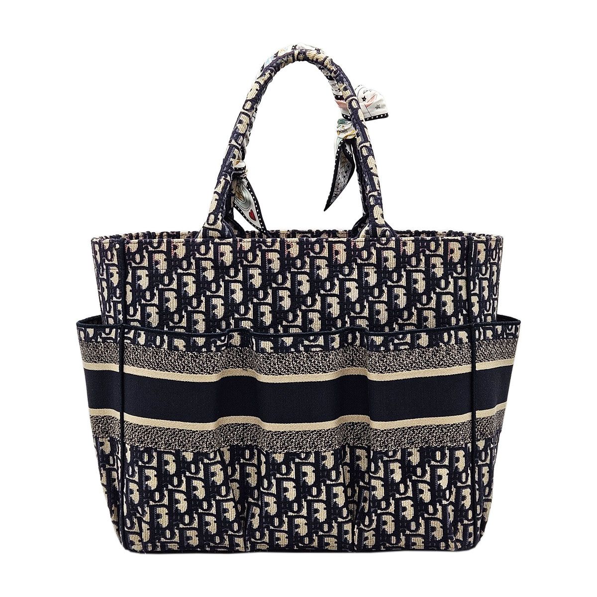 Authentic Christian Dior Chain Hand Bag Gold Hardware Black