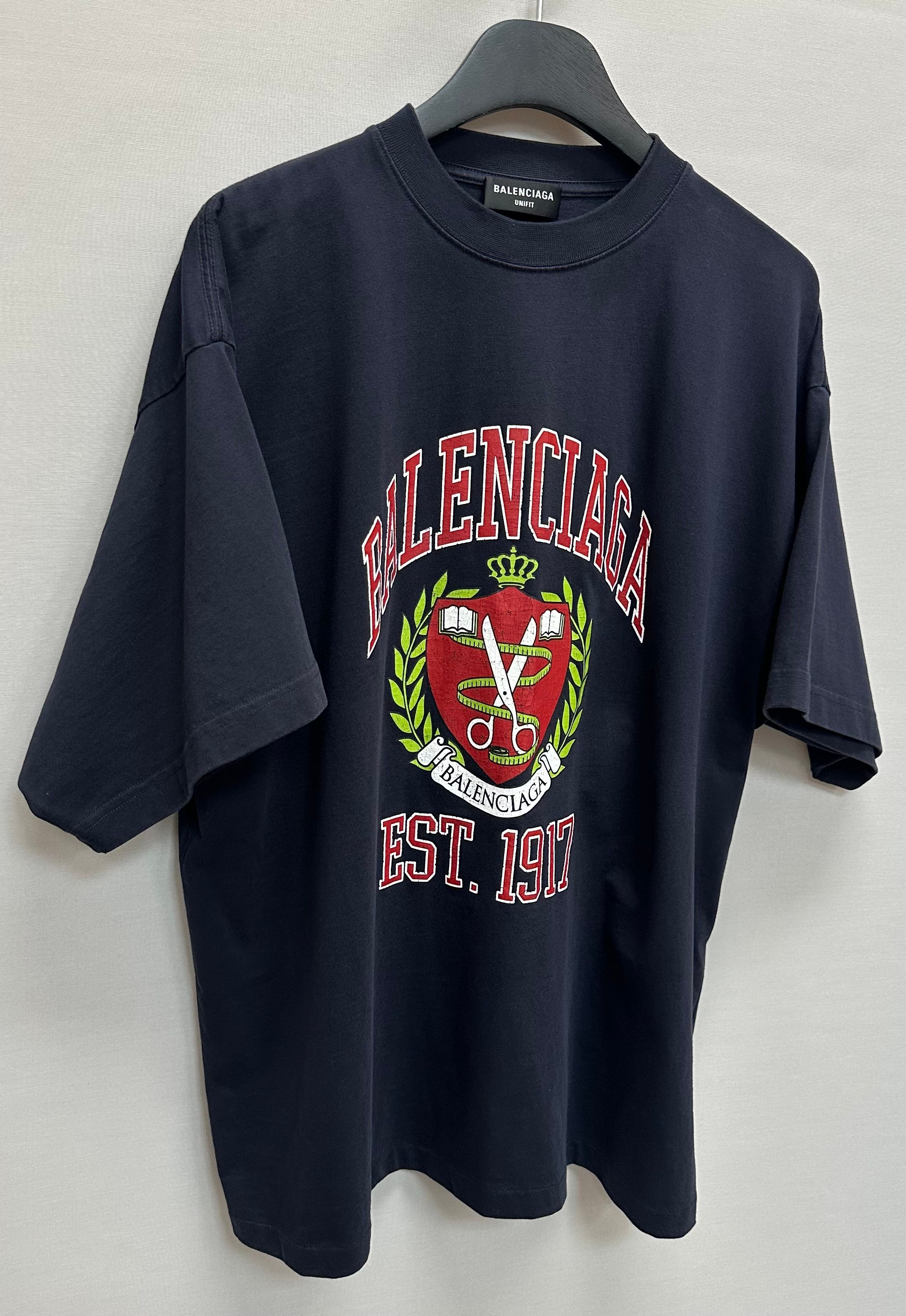 BALENCIAGA college1917ロゴ ロンT