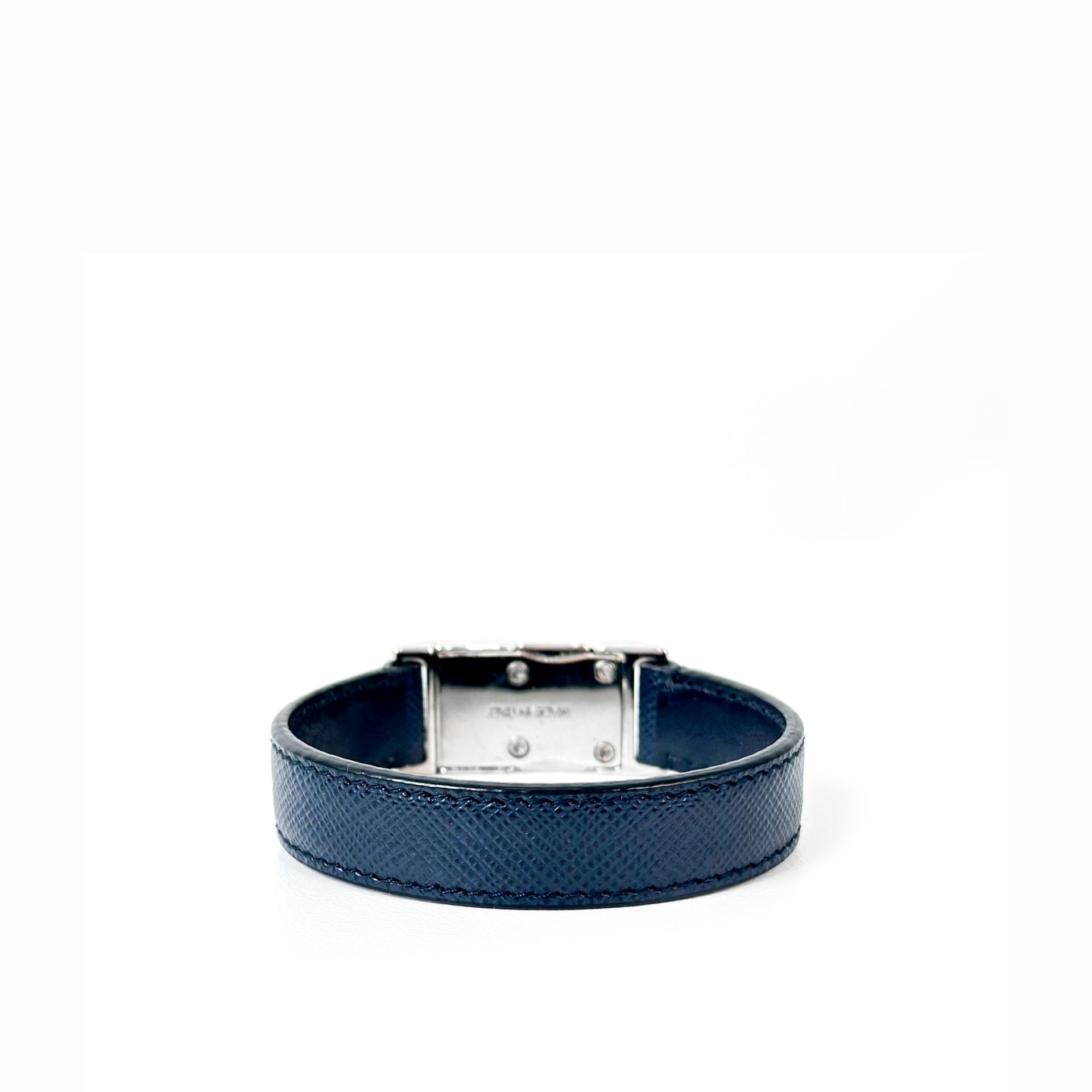Prada Saffiano Buckle Bracelet Navy 2IB433 053 F0216
