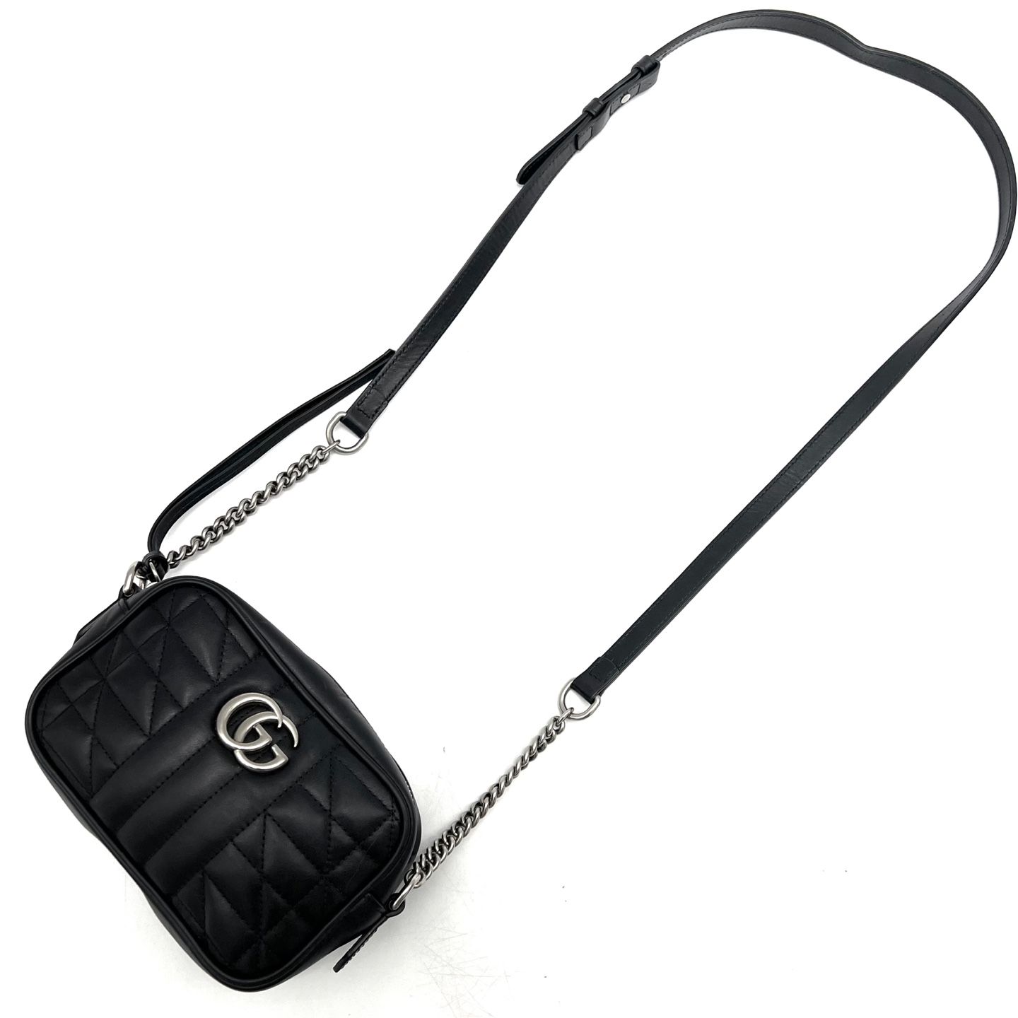 Gucci Interlocking G Small Black Crossbody Bag in Calfskin