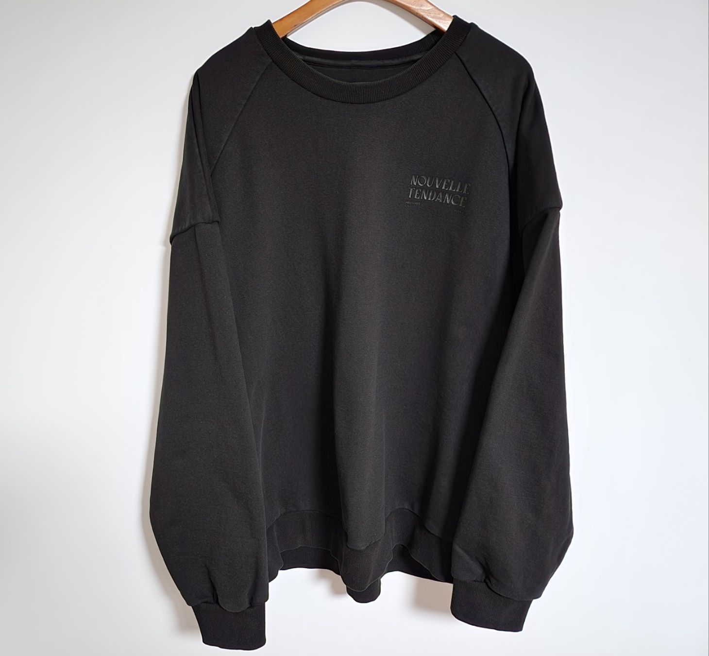 JUN/NAKAYAMA DISTRESSED CREWNECK / GRY | Lef Clefs Dia