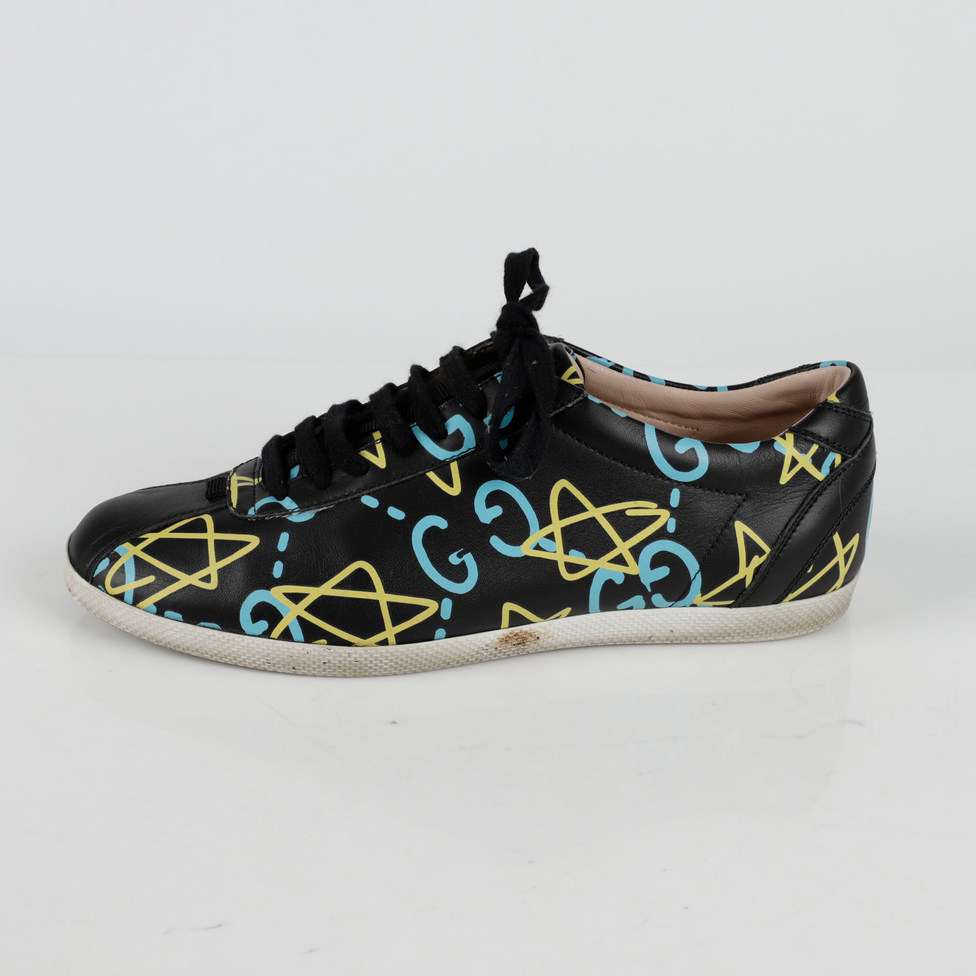 Gucci Ace High-Top Graffiti Ghost Stars Men's - 448480 DSV30