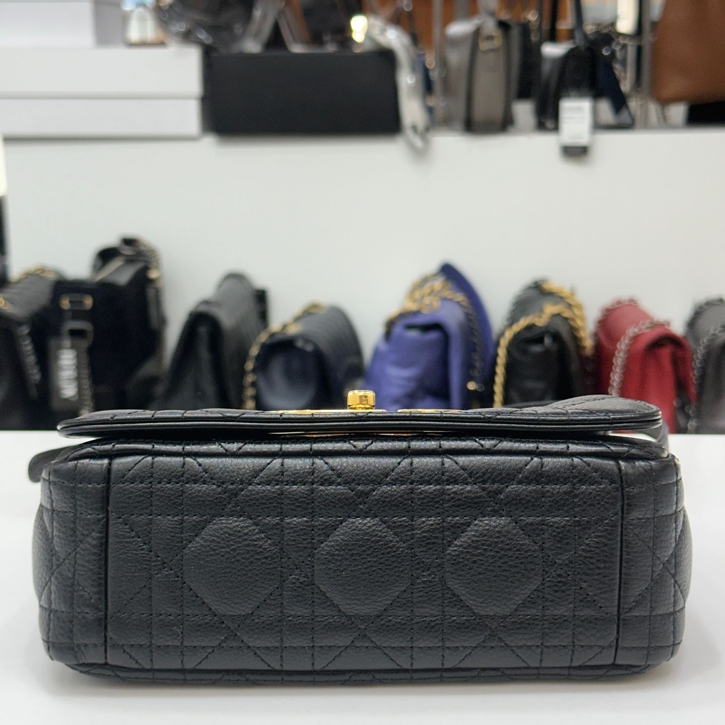 Dior Small Black Gold Trim Shoulder Bag M9241 | eBay Dior Small Black Gold Trim Shoulder Bag M9241 | eBay