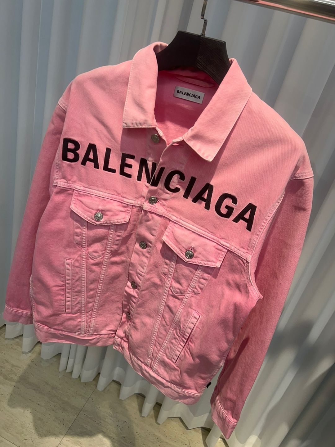 Balenciaga Denim Jacket Pink (32) SKU 126283587 | eBay Balenciaga Denim Jacket Pink (32) SKU 126283587 | eBay