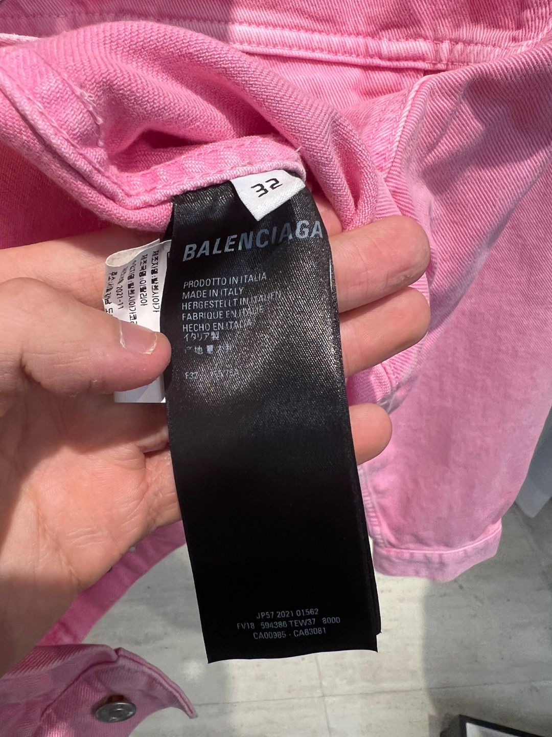 Balenciaga Denim Jacket Pink (32) SKU 126283587 | eBay Balenciaga Denim Jacket Pink (32) SKU 126283587 | eBay