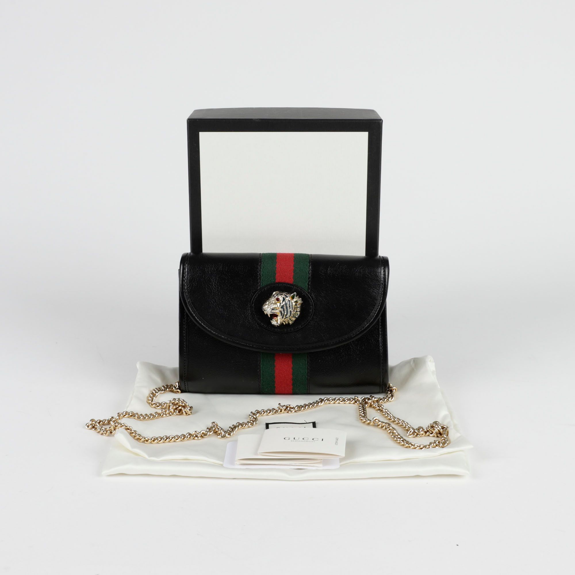 Gucci Lazar Taiga Chain Shoulder Crossbody Bag 573797