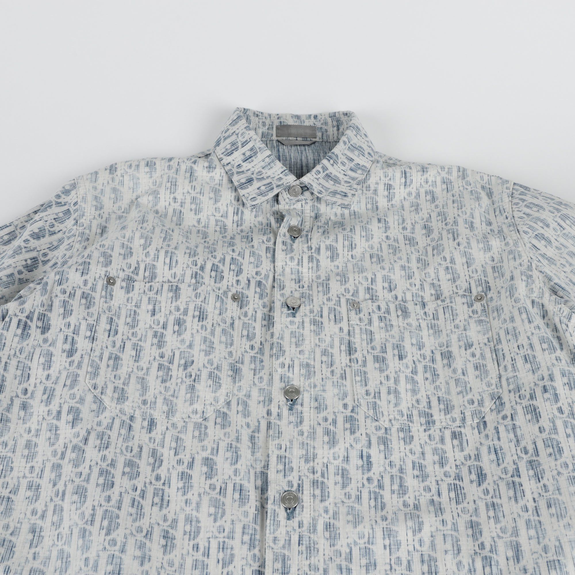 Dior Denim Overshirt with Obligue Design 37 Size Dior Denim Overshirt with Obligue Design 37 Size