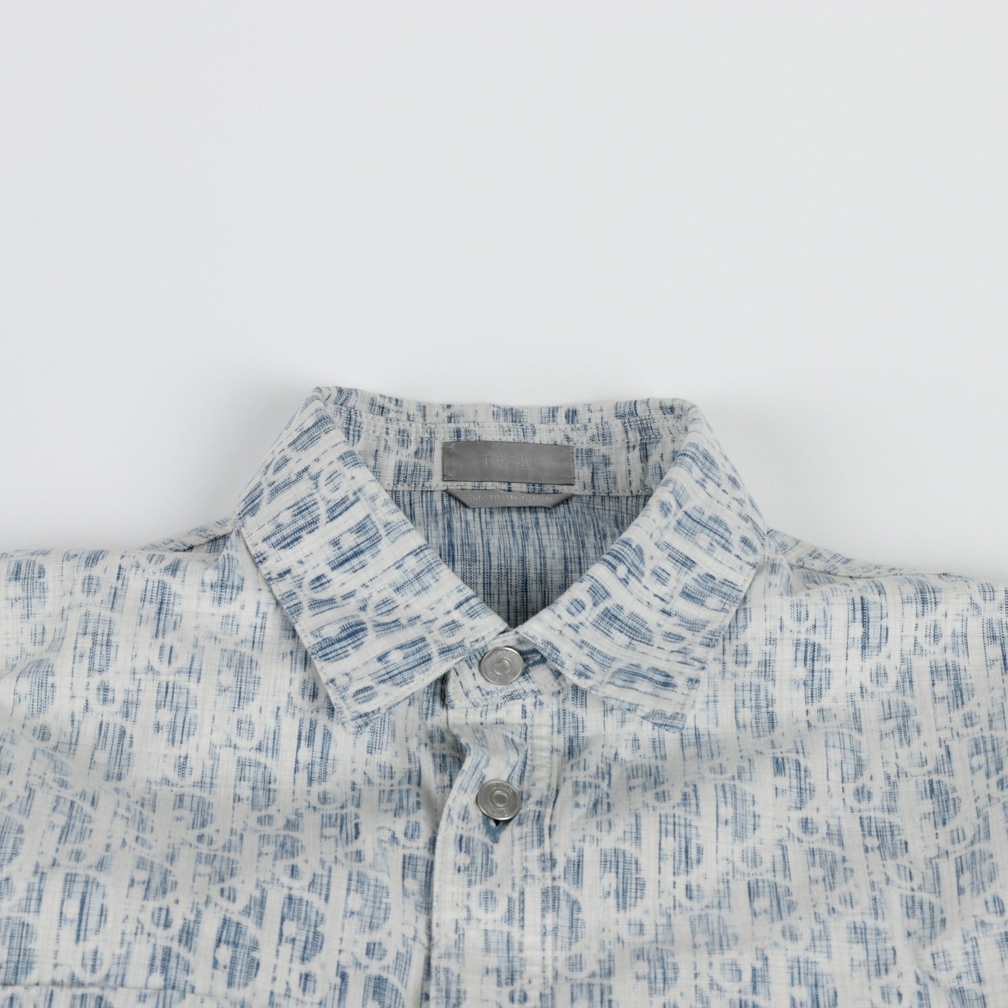 Dior Denim Overshirt with Obligue Design 37 Size Dior Denim Overshirt with Obligue Design 37 Size
