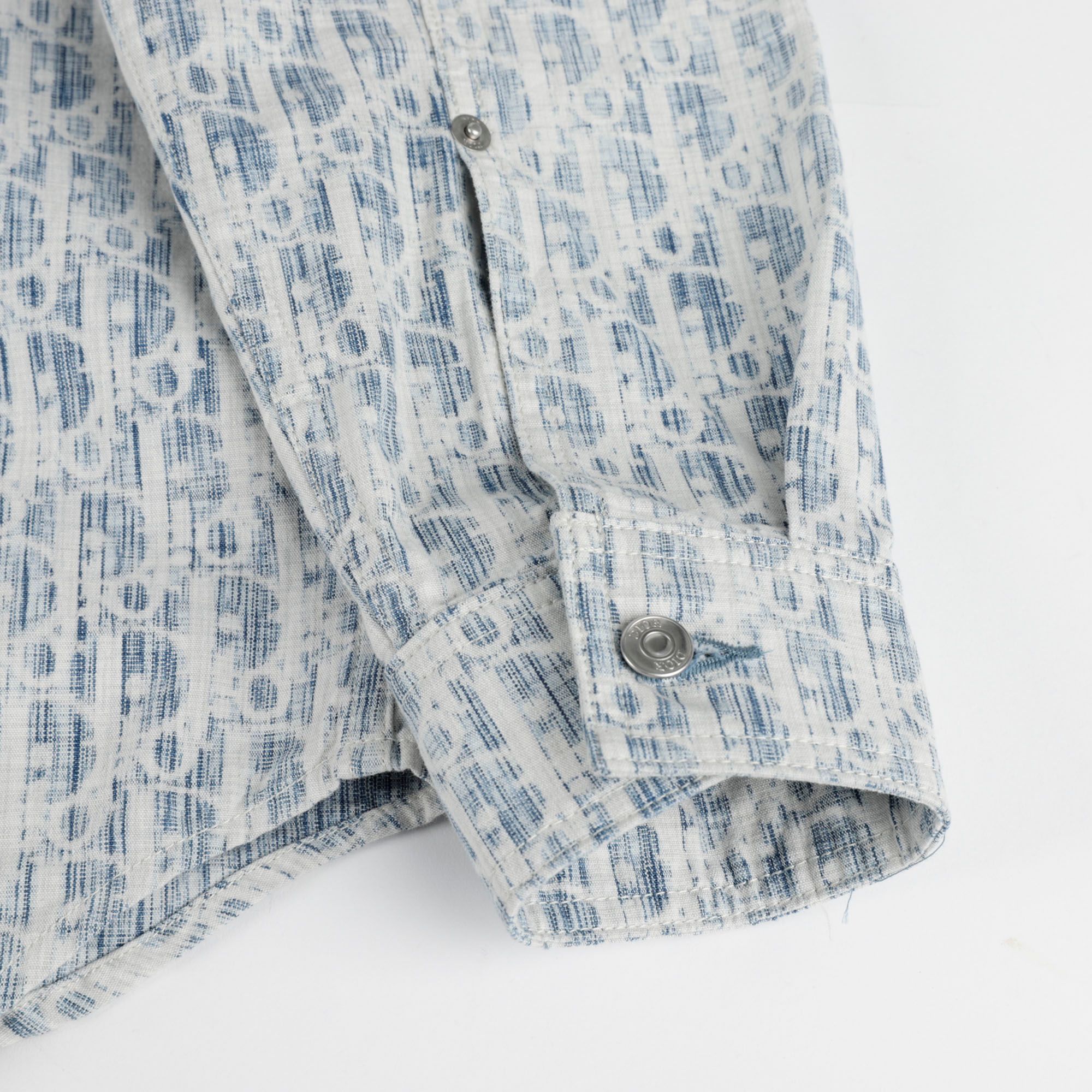 Dior Denim Overshirt with Obligue Design 37 Size Dior Denim Overshirt with Obligue Design 37 Size