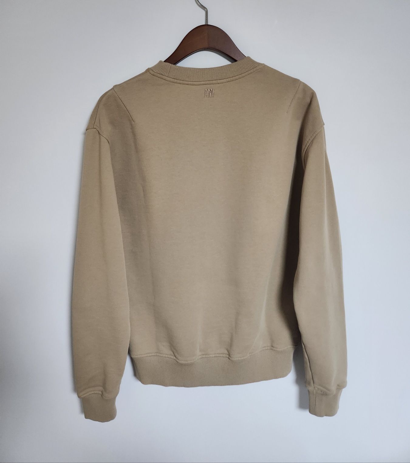 AMI Beige Small Heart Men's Sweatshirt A21HJ007 730