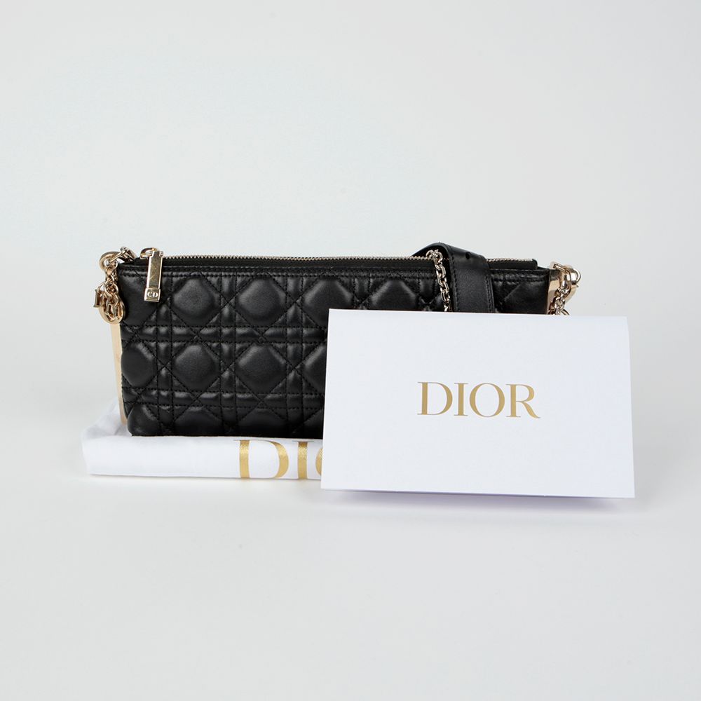 A4 Zipped Pouch Black Dior Oblique Jacquard | DIOR