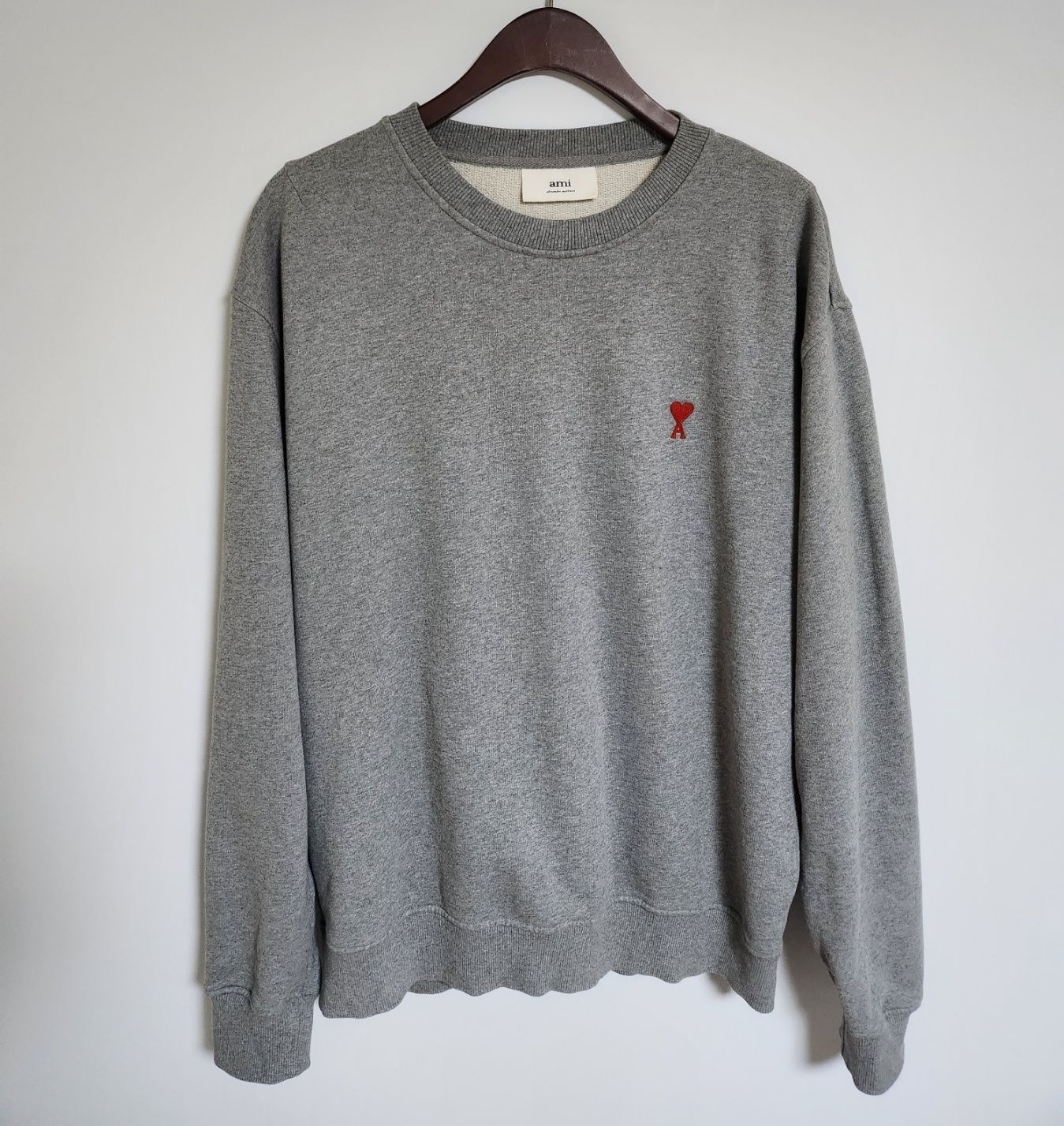 期間限定キャンペーン Heart Small Gray AMI Men's a723054 A21HJ007 Sweatshirt テープ・マスキングテープ