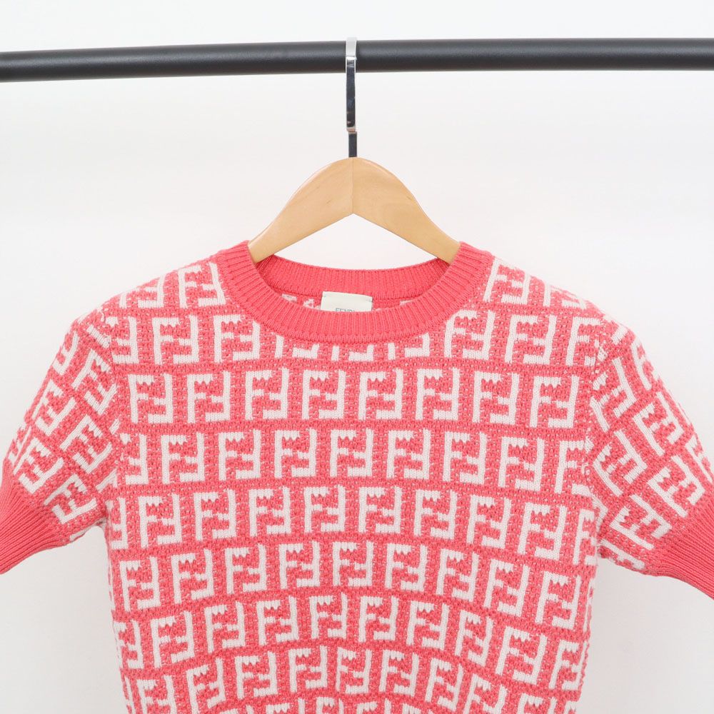 Fendi Kids FF Logo Pattern Knit Short Sleeve Tee 06170 | eBay Fendi Kids FF Logo Pattern Knit Short Sleeve Tee 06170 | eBay