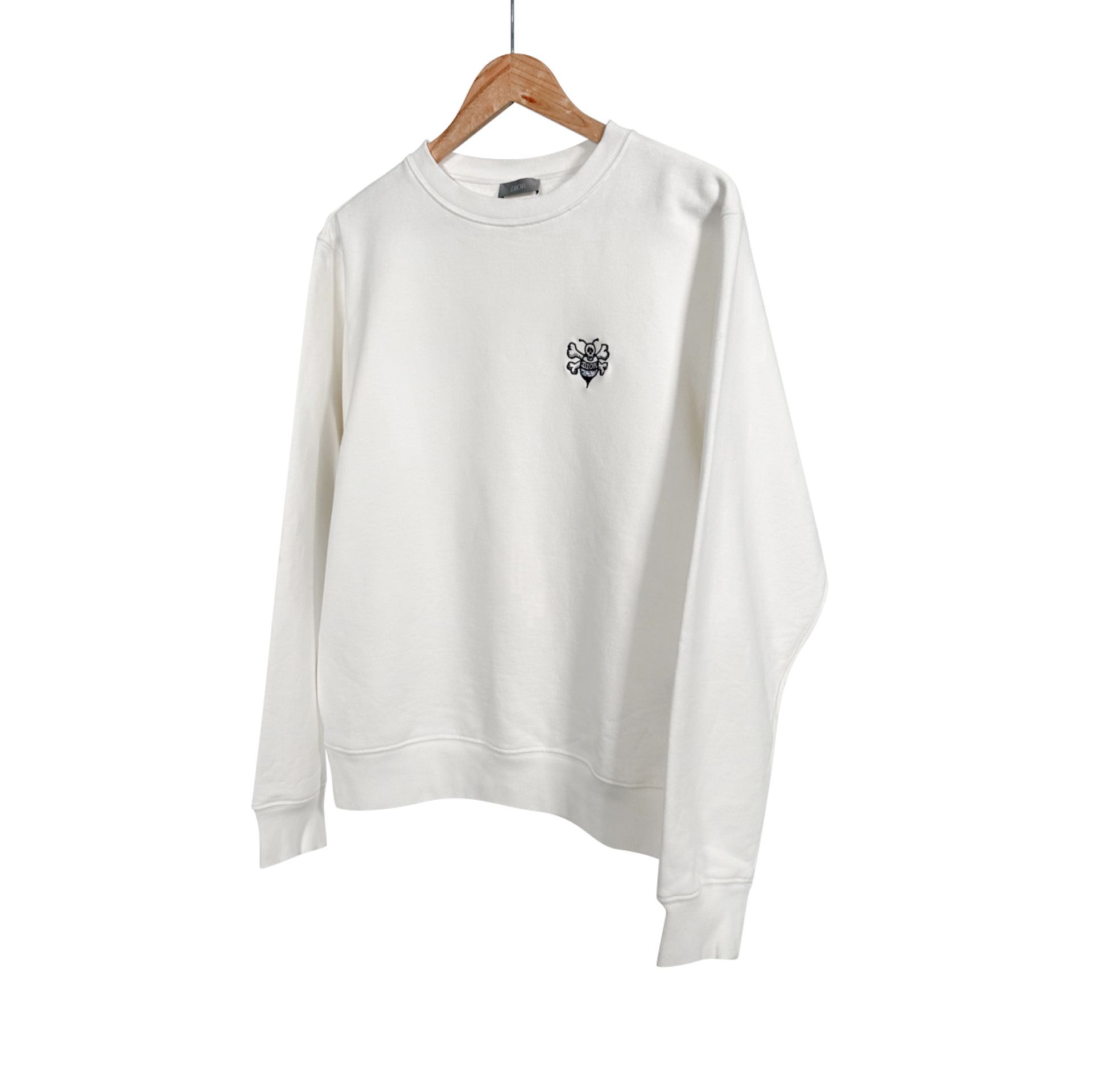 Dior x Shawn Stussy Men's Bee Embroidery Logo Sweatshirt