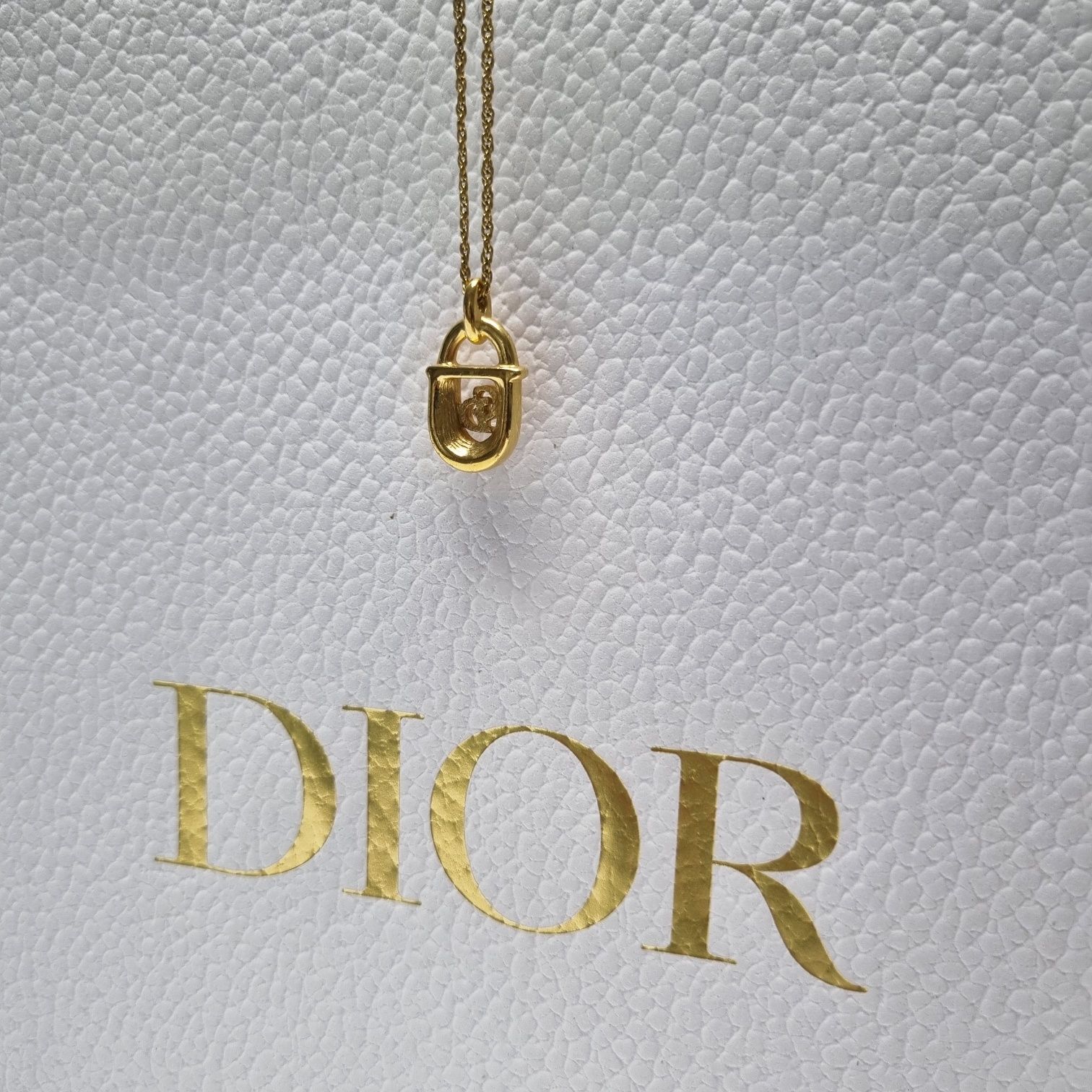 Christian Dior★CD Lock リング Dior CD Logo Padlock Necklace 503-79 133043613 | eBay