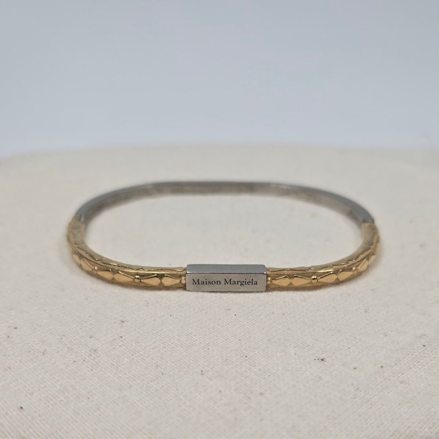 Maison Margiela Logo Two-Tone Bracelet | eBay