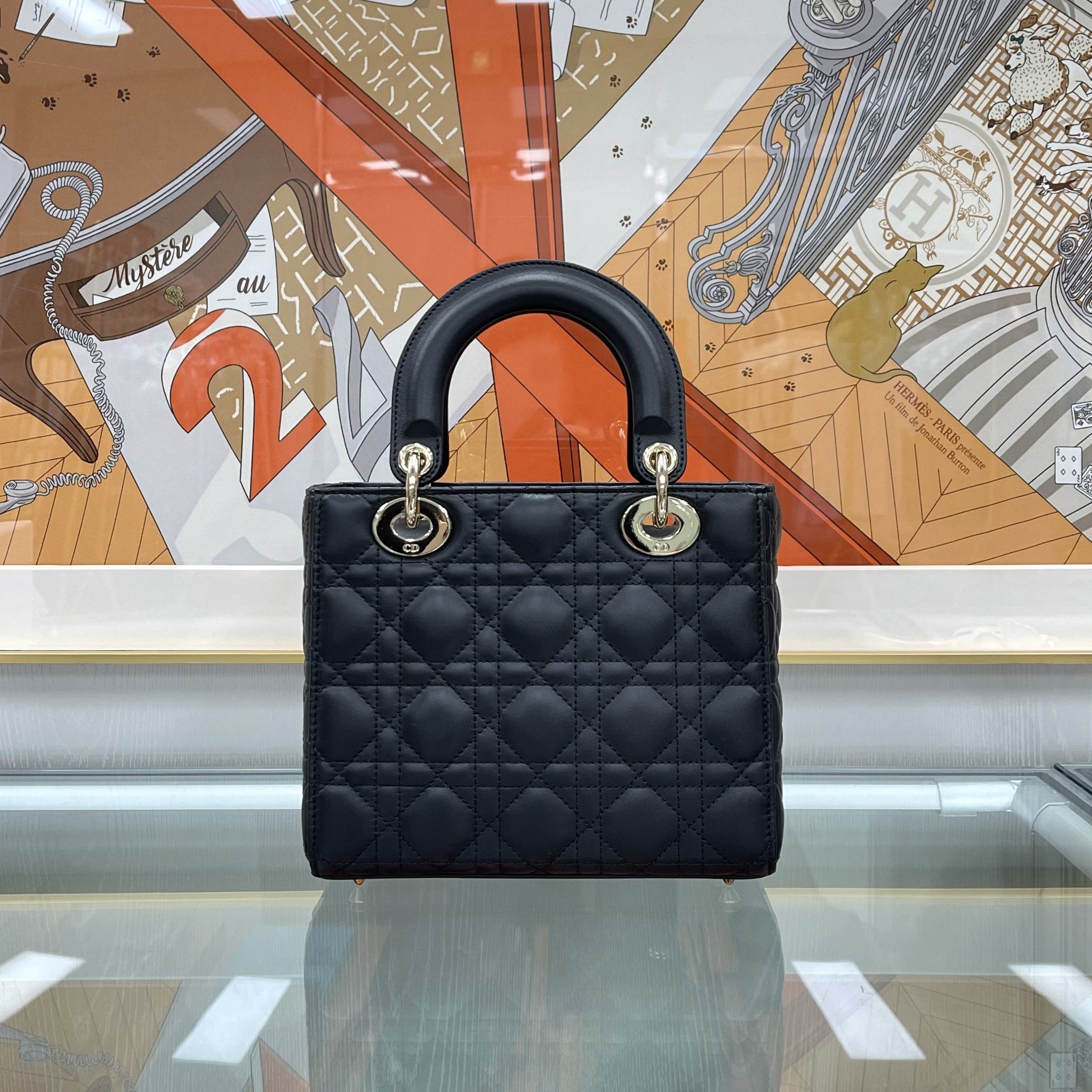 Dior Lady Small Black with Gold Hardware M0538 153693840 [P] | eBay