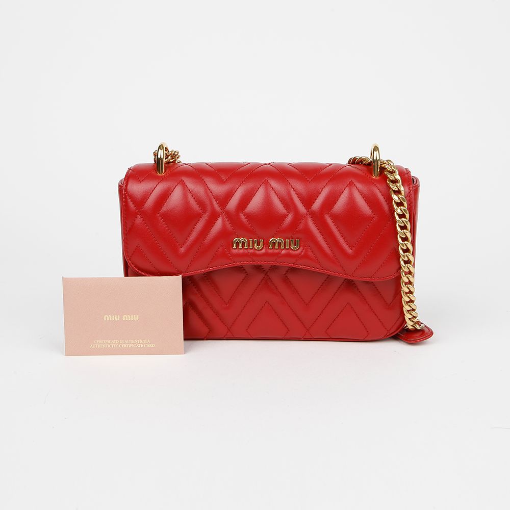 Miu Miu Party Quilting Flap Small Shoulder Bag 5BD138 154743913 [P
