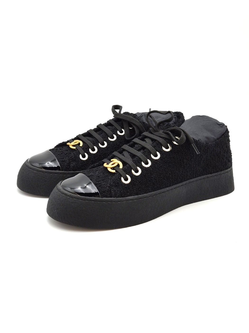 CHANEL MENS CHANEL Tweed Sneakers (G46620) Unused 156800329 [P] | eBay