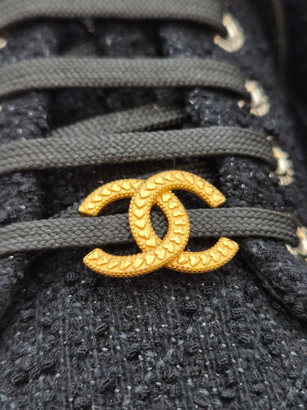 CHANEL Tweed Sneakers (G46620) Unused 156800329 [P] | eBay