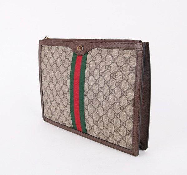 Gucci GG Supreme Ophidia Portfolio Clutch Bag 523359