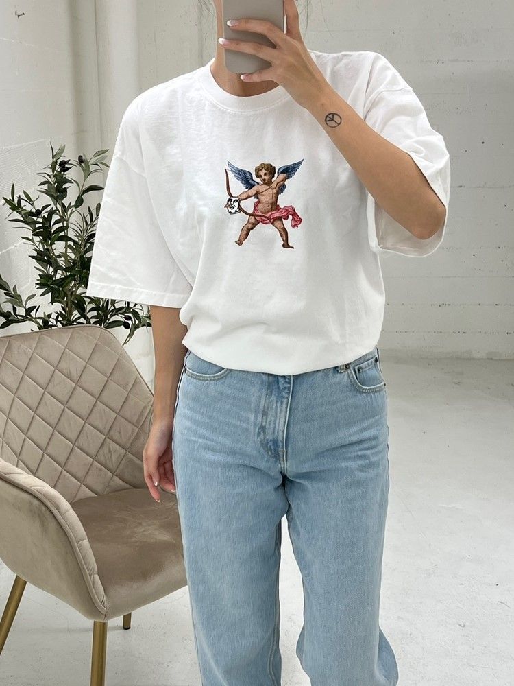 워치 아웃 헤비웨이트 남녀공용 반팔 티셔츠 2색 택1 166913042 6719929474