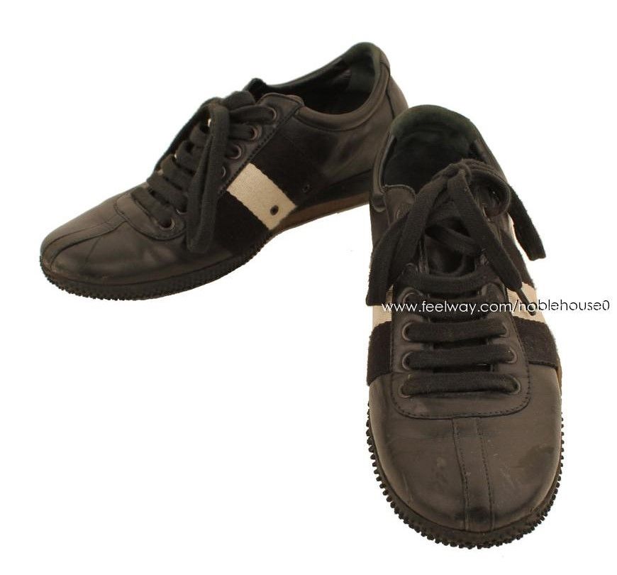 Bally Black Three-Stripes Sneakers 6M 26807640 | eBay