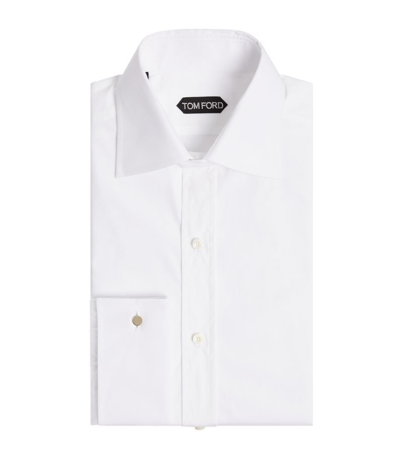 톰포드-화이트 프렌치 커프 셔츠 TOM FORD white Slim-Fit French Cuff Shirt | Harrods UK  14951104 | 트렌비