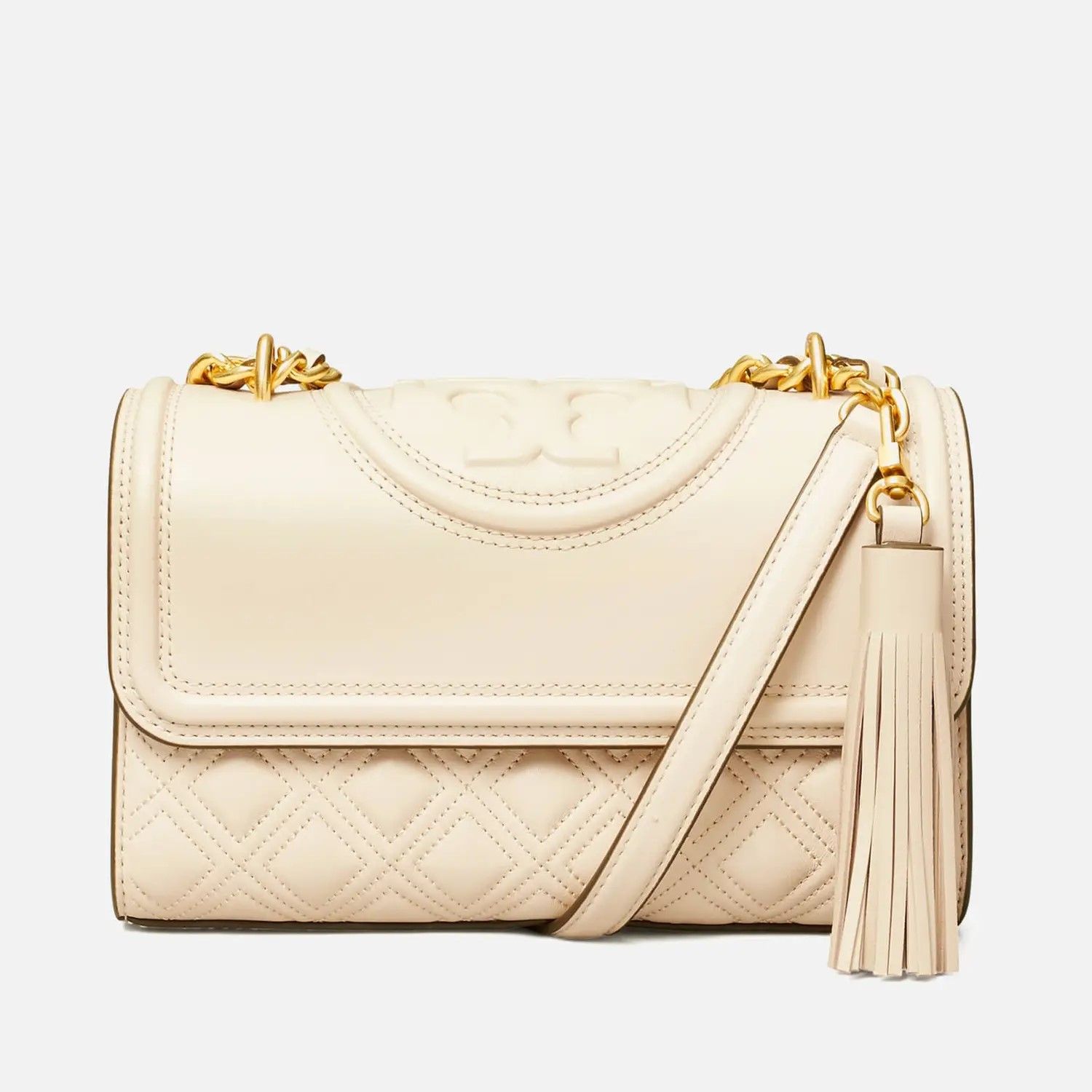 토리버치-여성 스몰 숄더 가방 뉴 크림 Women'S Fleming Small Shoulder Bag - New Cream  12873270 | 트렌비