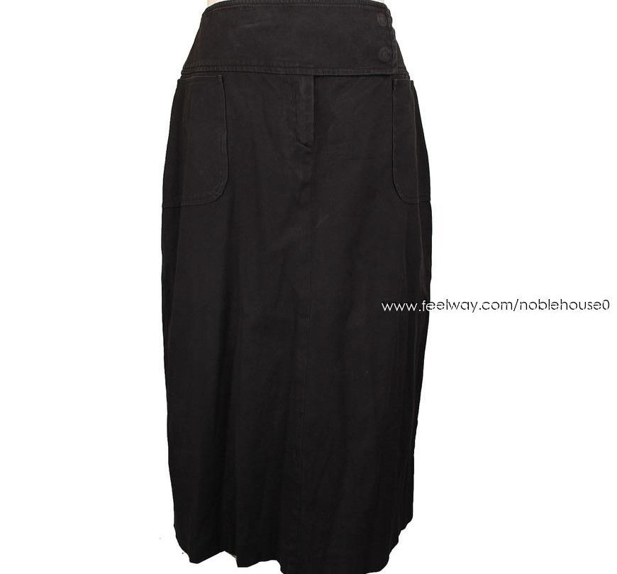 중고 마렐라 블랙 면 스커트 1