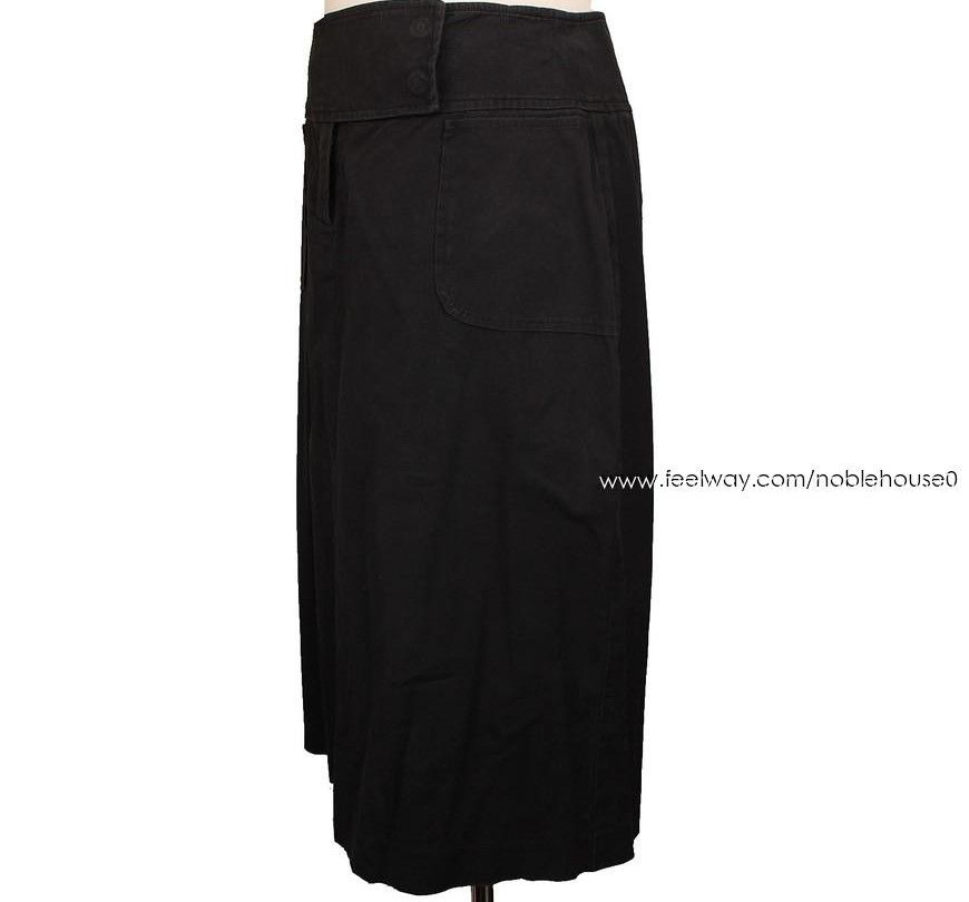 중고 마렐라 블랙 면 스커트 1