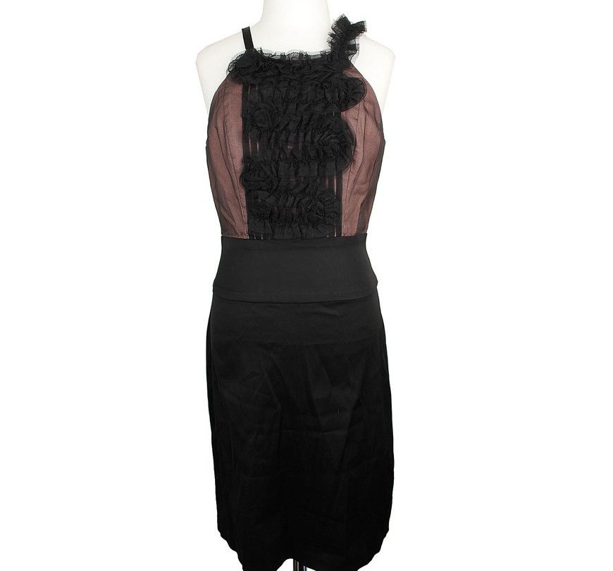 Other Brand BCBG Max Azria & Black Frill Sleeveless Dress 0 Other Brand BCBG Max Azria & Black Frill Sleeveless Dress 0
